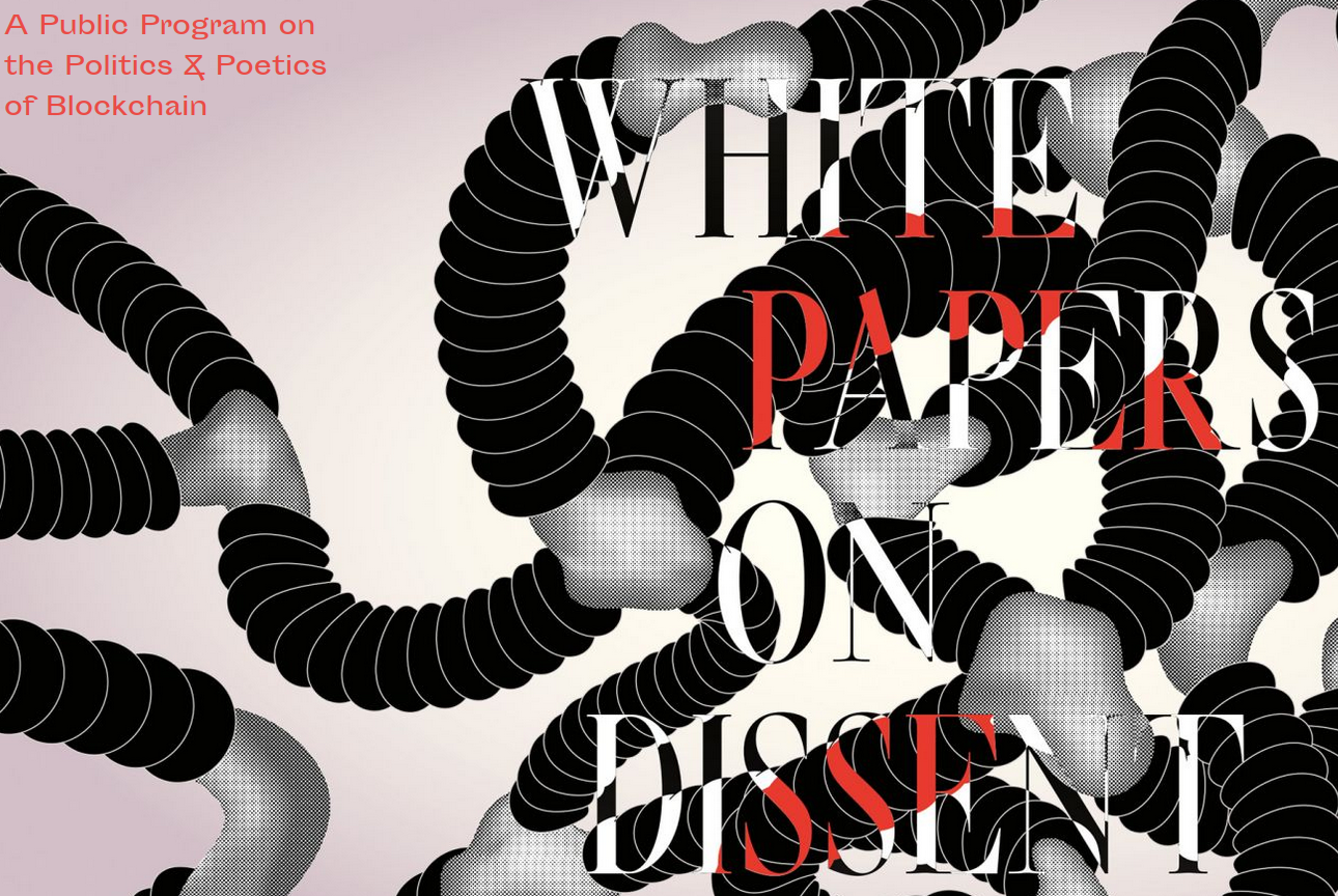 politics and poetics of blockchain